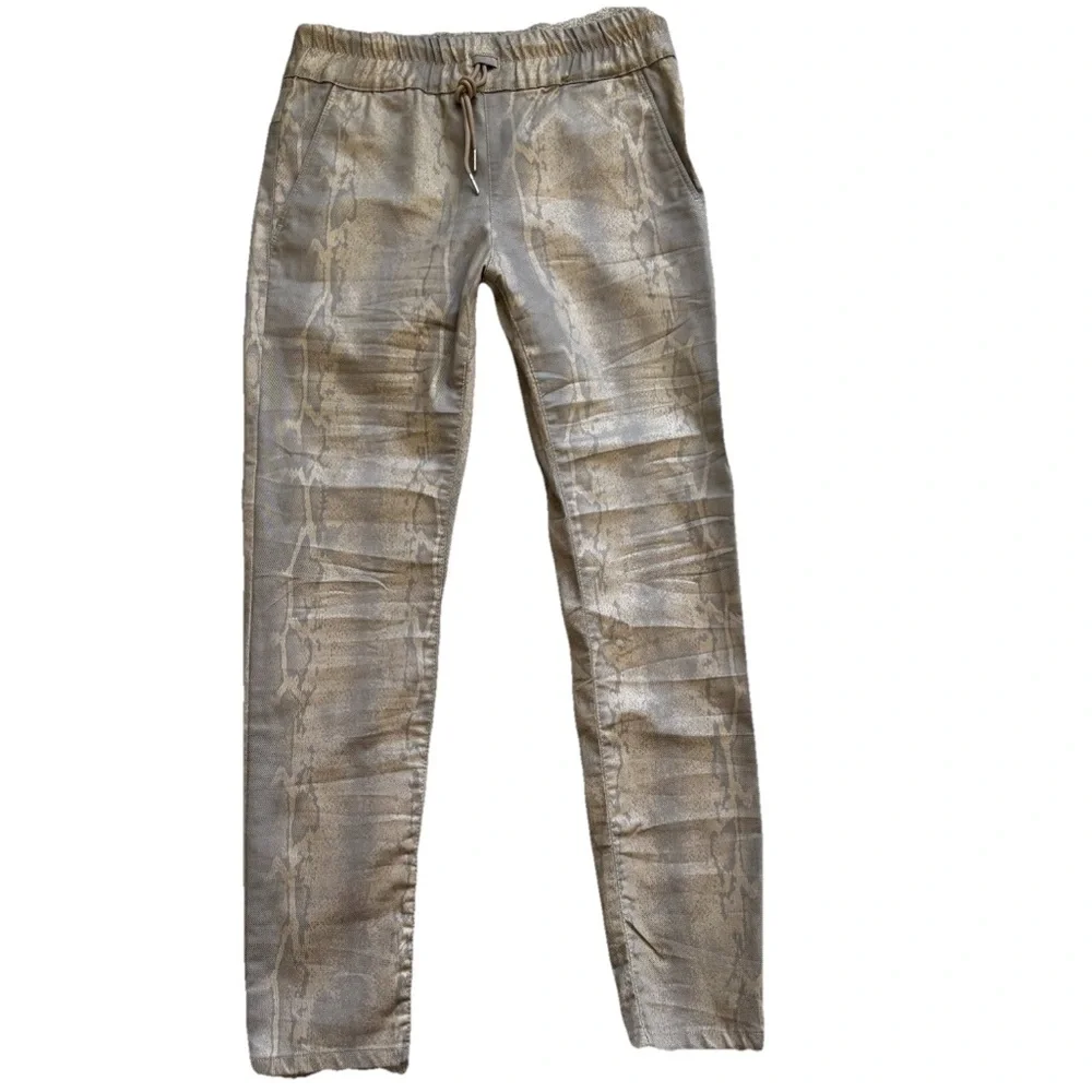 BEVY FLOG SHELY Stylish Snake Print Pants Size 29 Modern Contemporary Trendy - Picture 1 of 6